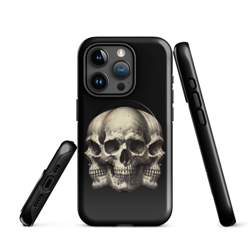 Dreifacher Totenschädel Hardcase iPhone®-Hülle mit MagSafe® – Accessoires – klamottn.de