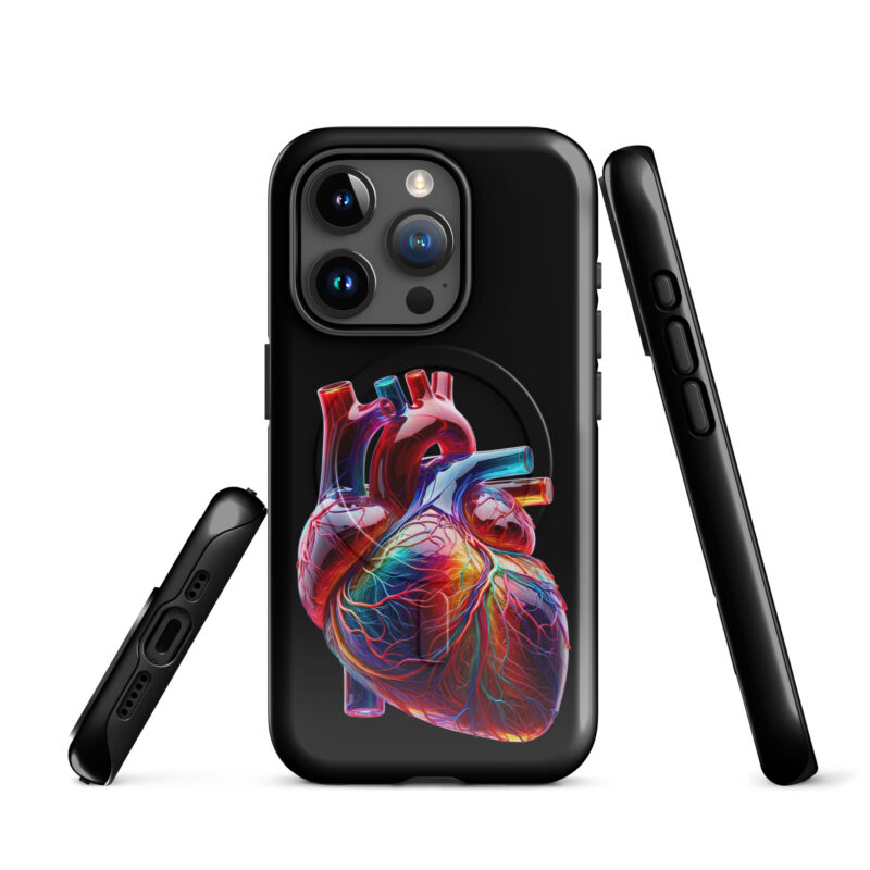 Glas Herz in Farbenpracht Hardcase iPhone®-Hülle mit MagSafe® – Accessoires – klamottn.de
