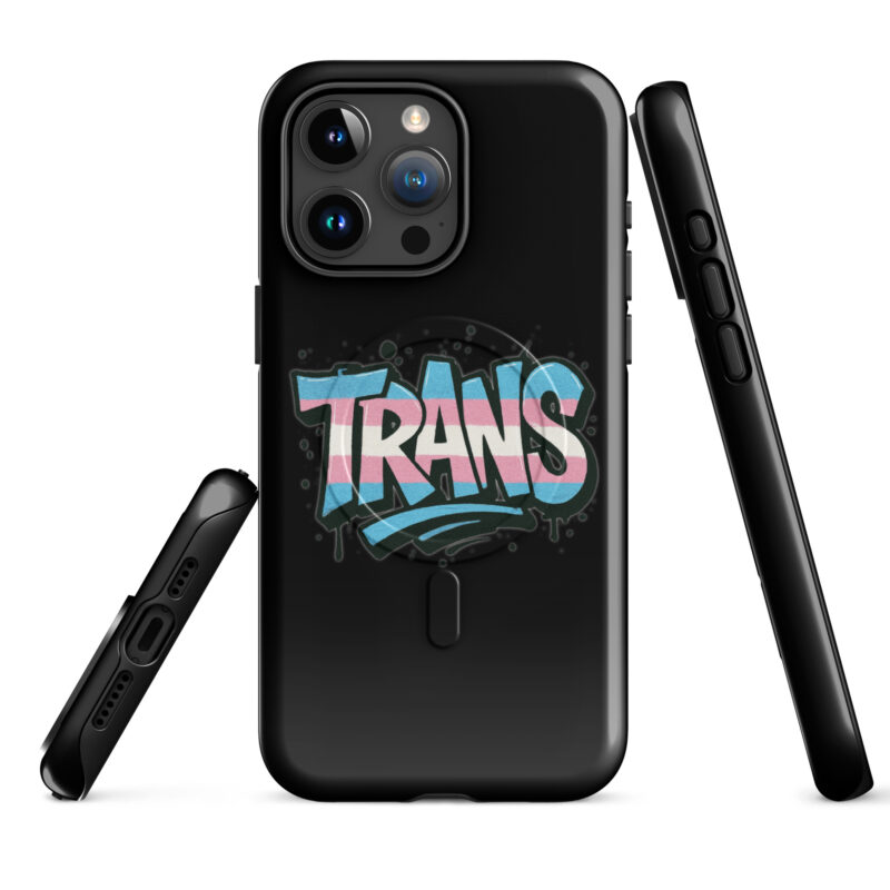 Trans Pride Graffiti Hardcase iPhone®-Hülle mit MagSafe® – Accessoires – klamottn.de