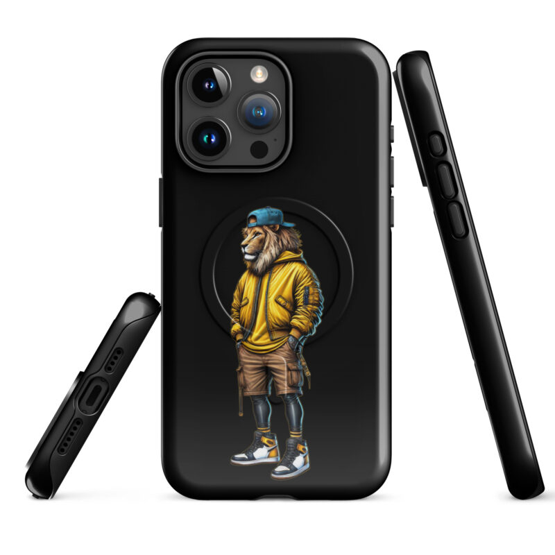 Löwe im Streetwear-Style Hardcase iPhone®-Hülle mit MagSafe® – Accessoires – klamottn.de