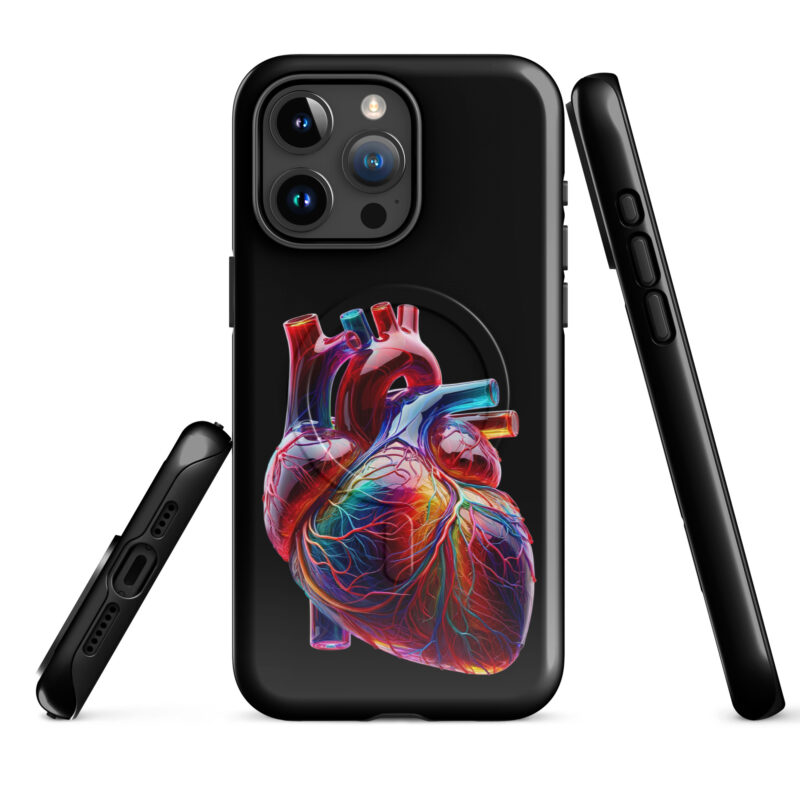 Glas Herz in Farbenpracht Hardcase iPhone®-Hülle mit MagSafe® – Accessoires – klamottn.de