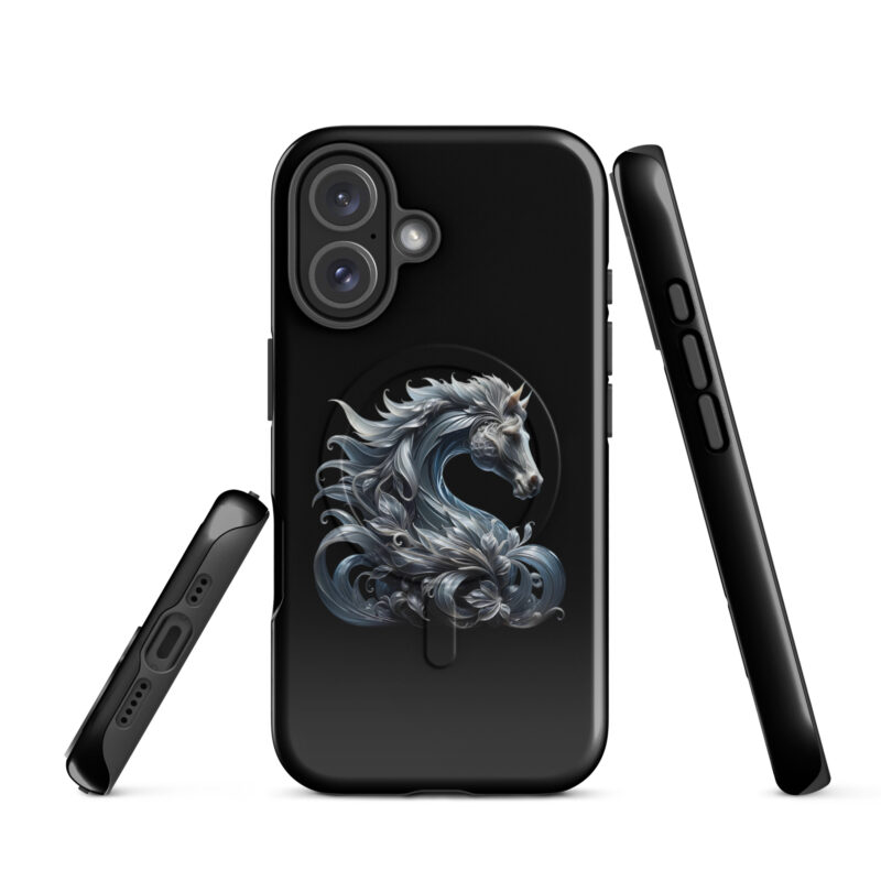 Majestät des silbernen Pferdes Hardcase iPhone®-Hülle mit MagSafe® – Accessoires – klamottn.de