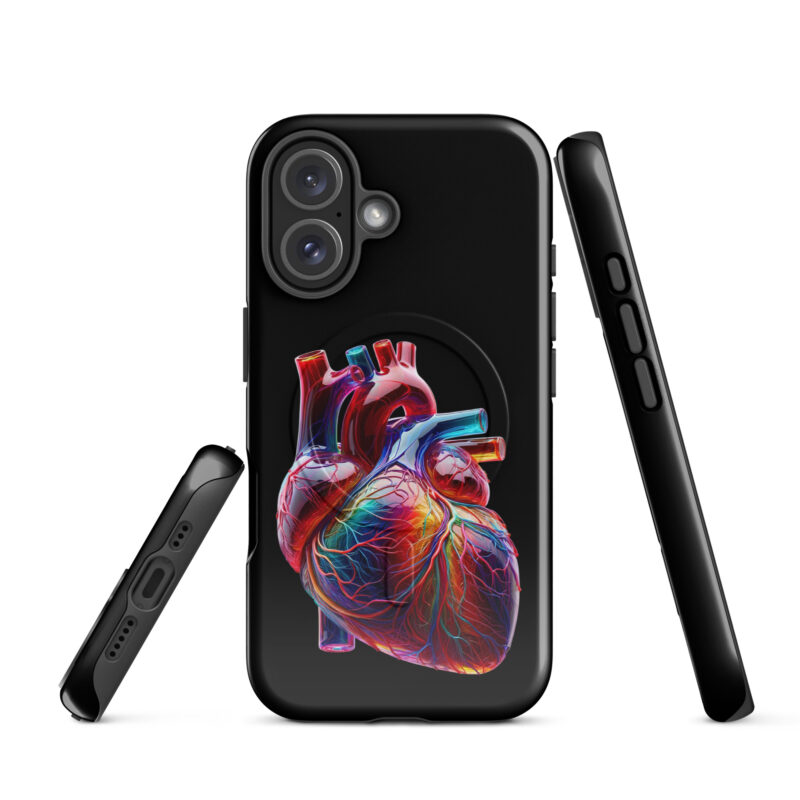 Glas Herz in Farbenpracht Hardcase iPhone®-Hülle mit MagSafe® – Accessoires – klamottn.de
