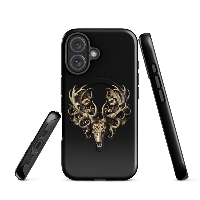 Ornamentaler Hirschschädel Hardcase iPhone®-Hülle mit MagSafe® – Accessoires – klamottn.de