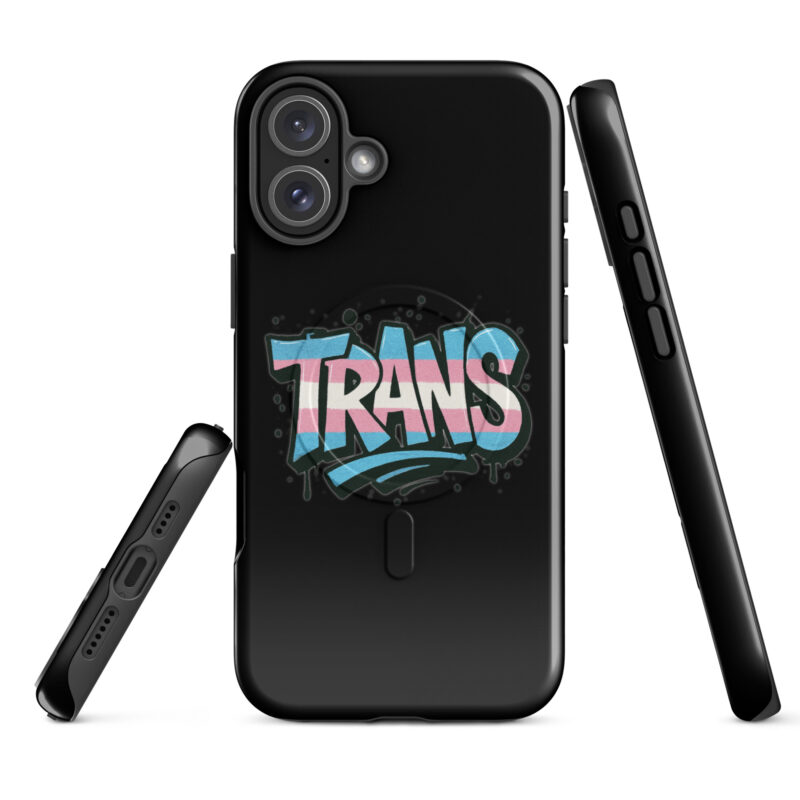 Trans Pride Graffiti Hardcase iPhone®-Hülle mit MagSafe® – Accessoires – klamottn.de