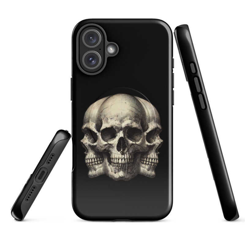 Dreifacher Totenschädel Hardcase iPhone®-Hülle mit MagSafe® – Accessoires – klamottn.de