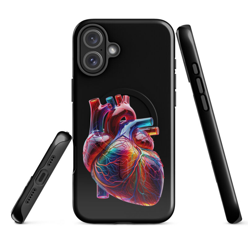 Glas Herz in Farbenpracht Hardcase iPhone®-Hülle mit MagSafe® – Accessoires – klamottn.de