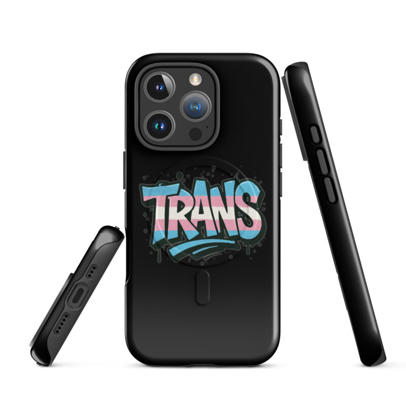 Trans Pride Graffiti Hardcase iPhone®-Hülle mit MagSafe® – Accessoires – klamottn.de