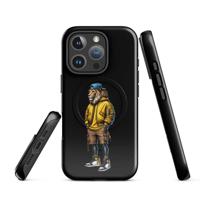 Löwe im Streetwear-Style Hardcase iPhone®-Hülle mit MagSafe® – Accessoires – klamottn.de