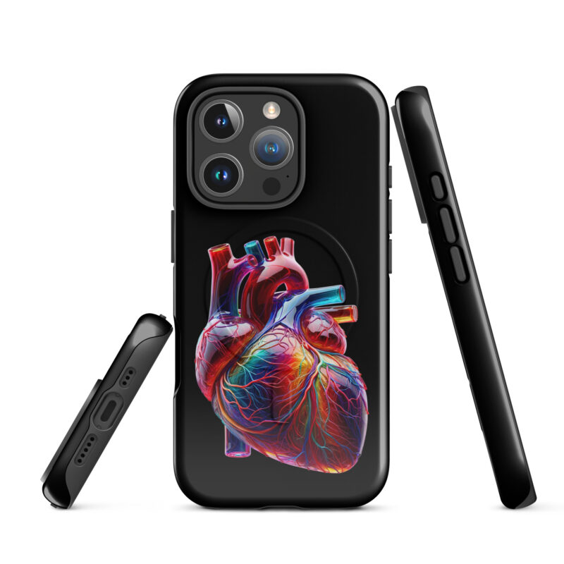 Glas Herz in Farbenpracht Hardcase iPhone®-Hülle mit MagSafe® – Accessoires – klamottn.de