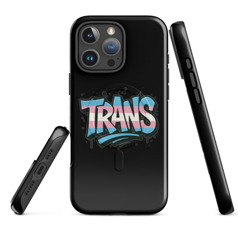 Trans Pride Graffiti Hardcase iPhone®-Hülle mit MagSafe® – Accessoires – klamottn.de