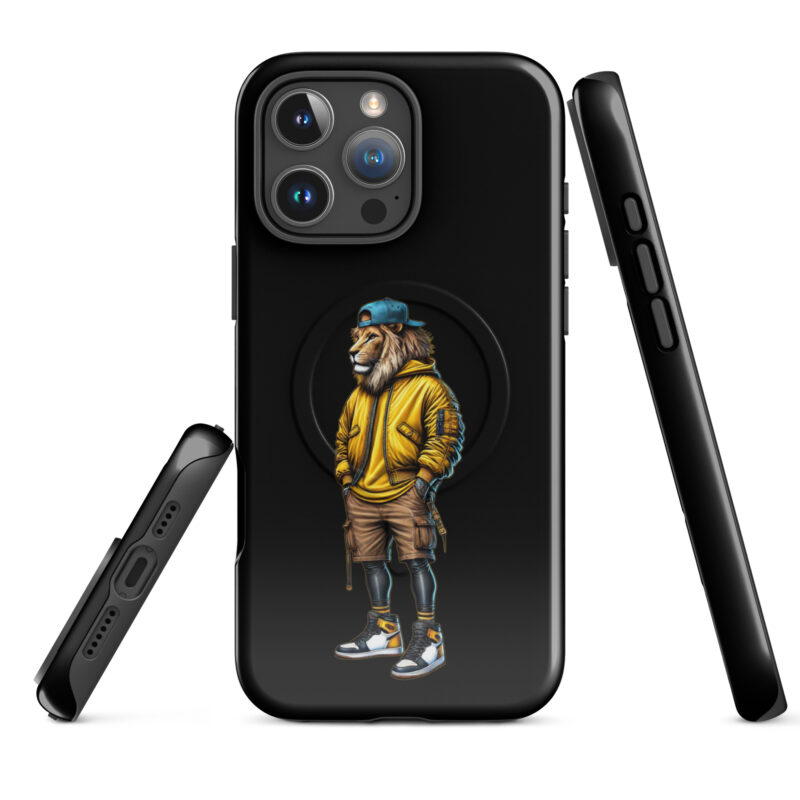 Löwe im Streetwear-Style Hardcase iPhone®-Hülle mit MagSafe® – Accessoires – klamottn.de