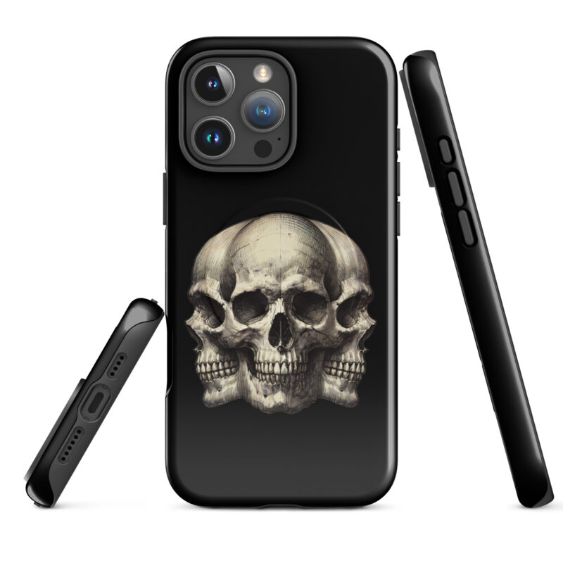 Dreifacher Totenschädel Hardcase iPhone®-Hülle mit MagSafe® – Accessoires – klamottn.de