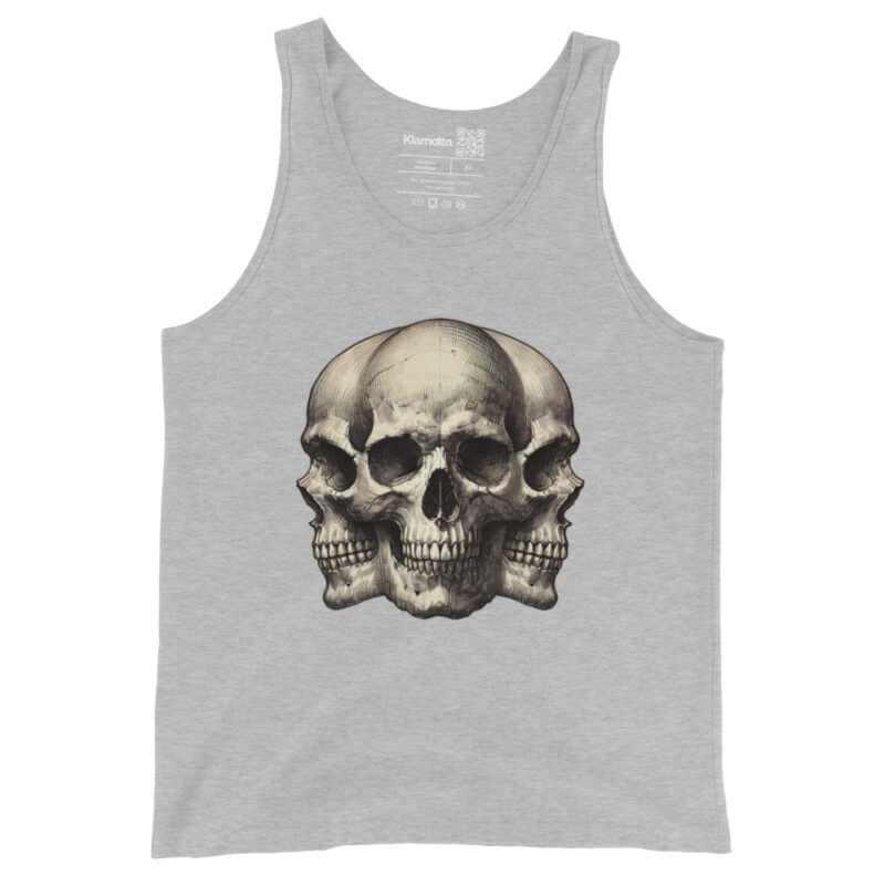 Dreifacher Totenschädel Unisex-Tank-Top – Tank Tops – klamottn.de