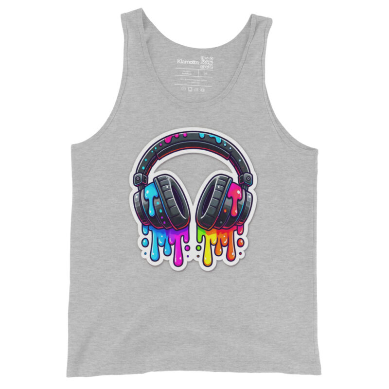 Kopfhörer im Farbrausch Unisex-Tank-Top – Tank Tops – klamottn.de