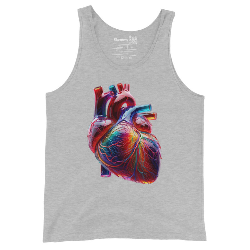 Glas Herz in Farbenpracht Unisex-Tank-Top – Tank Tops – klamottn.de