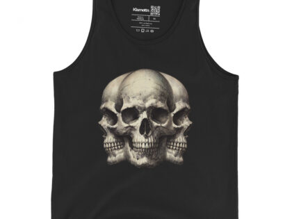 Dreifacher Totenschädel Unisex-Tank-Top – Tank Tops – klamottn.de Dreifacher Totenschädel Unisex-Tank-Top – Tank Tops – klamottn.de