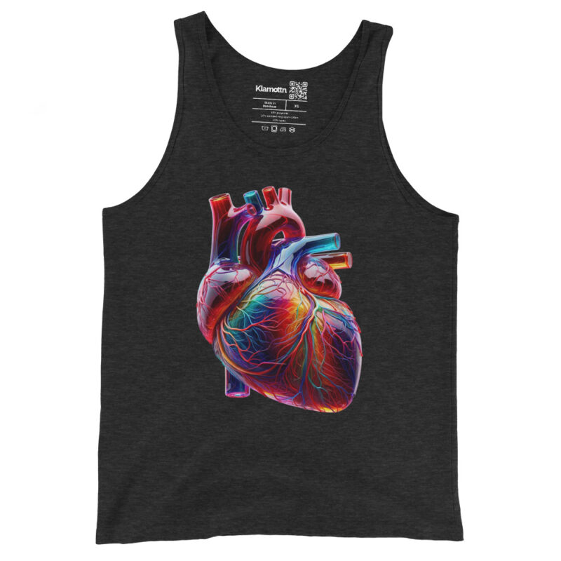 Glas Herz in Farbenpracht Unisex-Tank-Top – Tank Tops – klamottn.de