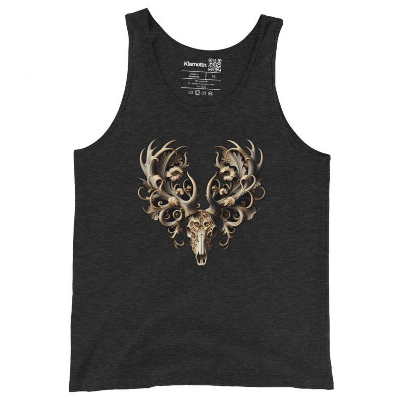 Ornamentaler Hirschschädel Unisex-Tank-Top – Tank Tops – klamottn.de