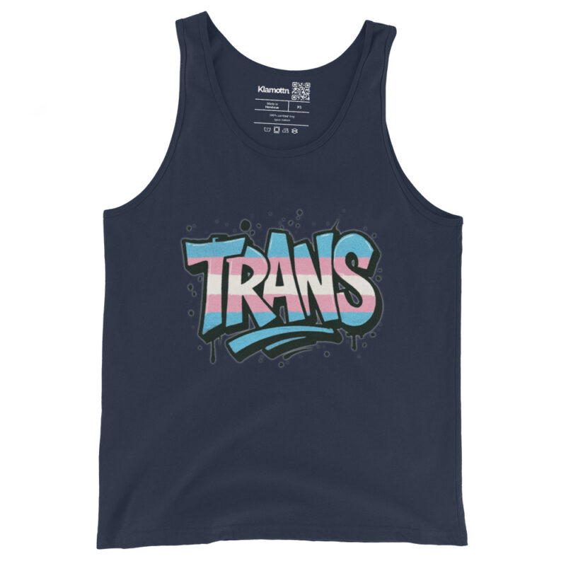 Trans Pride Graffiti Unisex-Tank-Top – Tank Tops – klamottn.de