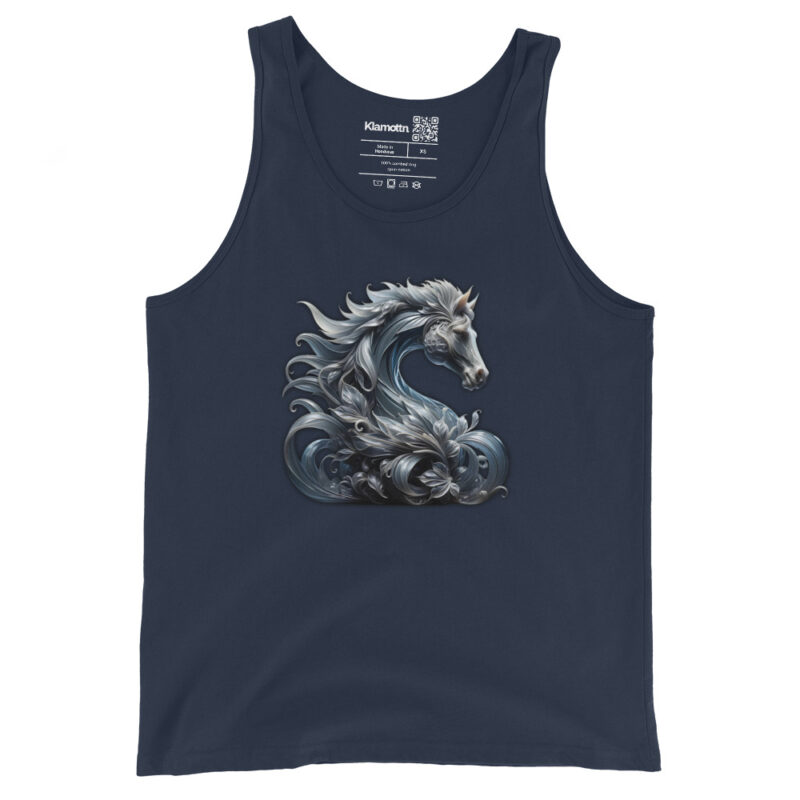 Majestät des silbernen Pferdes Unisex-Tank-Top – Tank Tops – klamottn.de