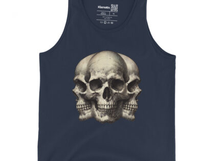 Dreifacher Totenschädel Unisex-Tank-Top – Tank Tops – klamottn.de Dreifacher Totenschädel Unisex-Tank-Top – Tank Tops – klamottn.de