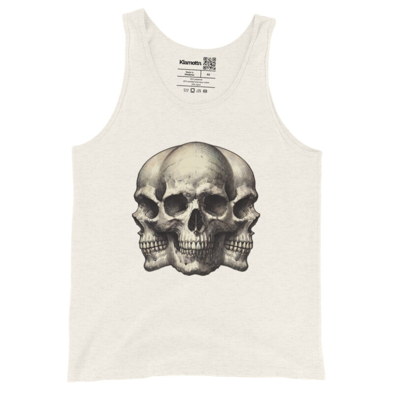 Dreifacher Totenschädel Unisex-Tank-Top – Tank Tops – klamottn.de
