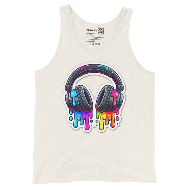 Kopfhörer im Farbrausch Unisex-Tank-Top – Tank Tops – klamottn.de