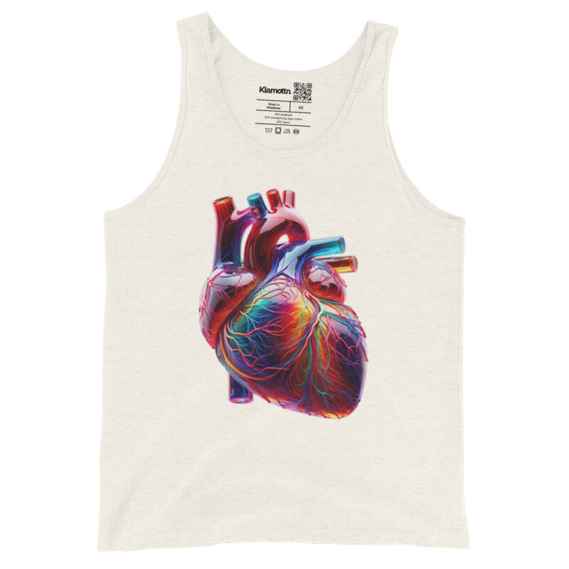 Glas Herz in Farbenpracht Unisex-Tank-Top – Tank Tops – klamottn.de