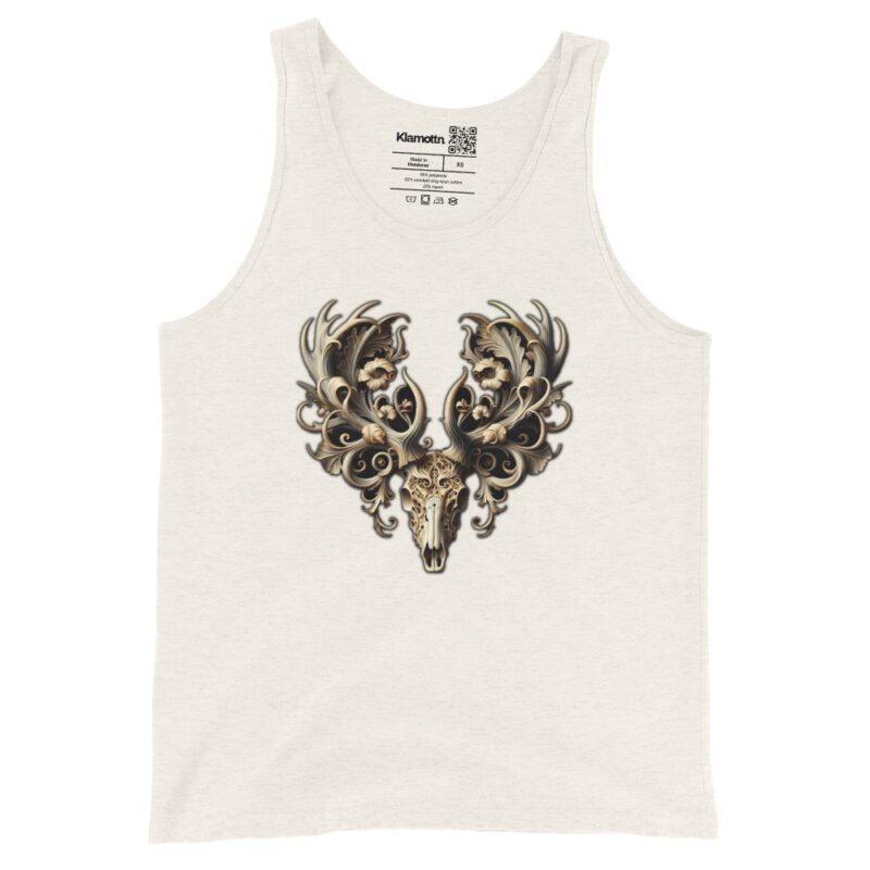 Ornamentaler Hirschschädel Unisex-Tank-Top – Tank Tops – klamottn.de
