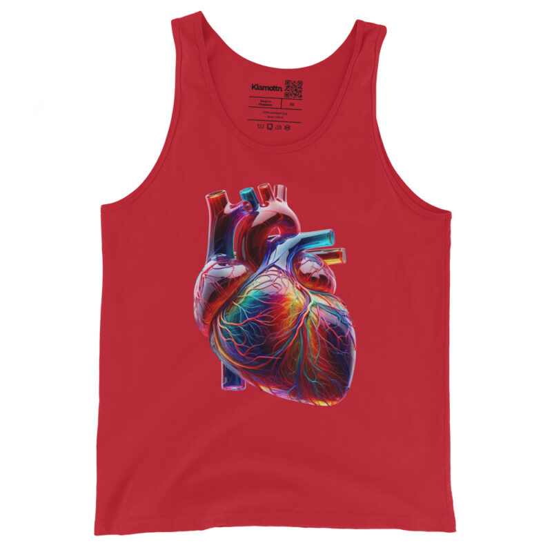 Glas Herz in Farbenpracht Unisex-Tank-Top – Tank Tops – klamottn.de