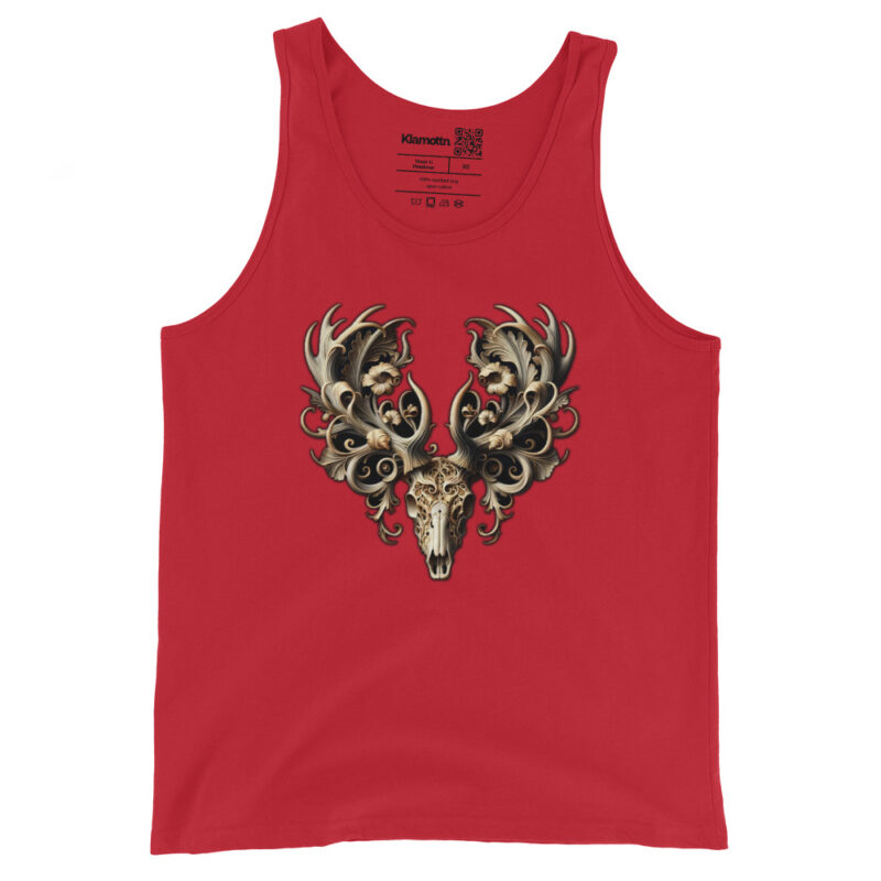Ornamentaler Hirschschädel Unisex-Tank-Top – Tank Tops – klamottn.de