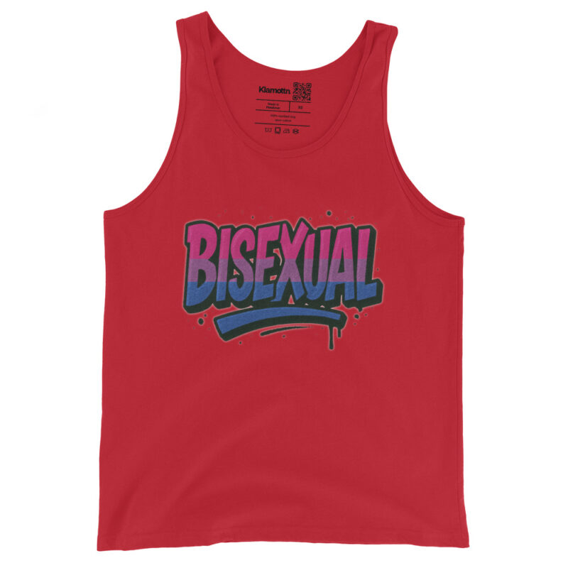 Bisexual Graffiti Statement Unisex-Tank-Top – Tank Tops – klamottn.de