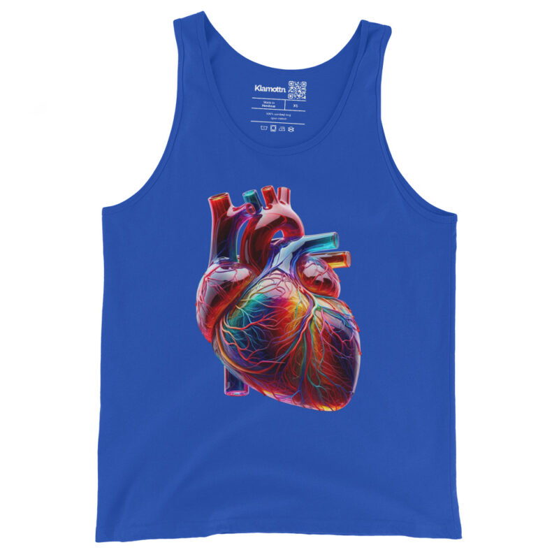 Glas Herz in Farbenpracht Unisex-Tank-Top – Tank Tops – klamottn.de