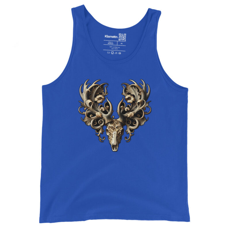 Ornamentaler Hirschschädel Unisex-Tank-Top – Tank Tops – klamottn.de