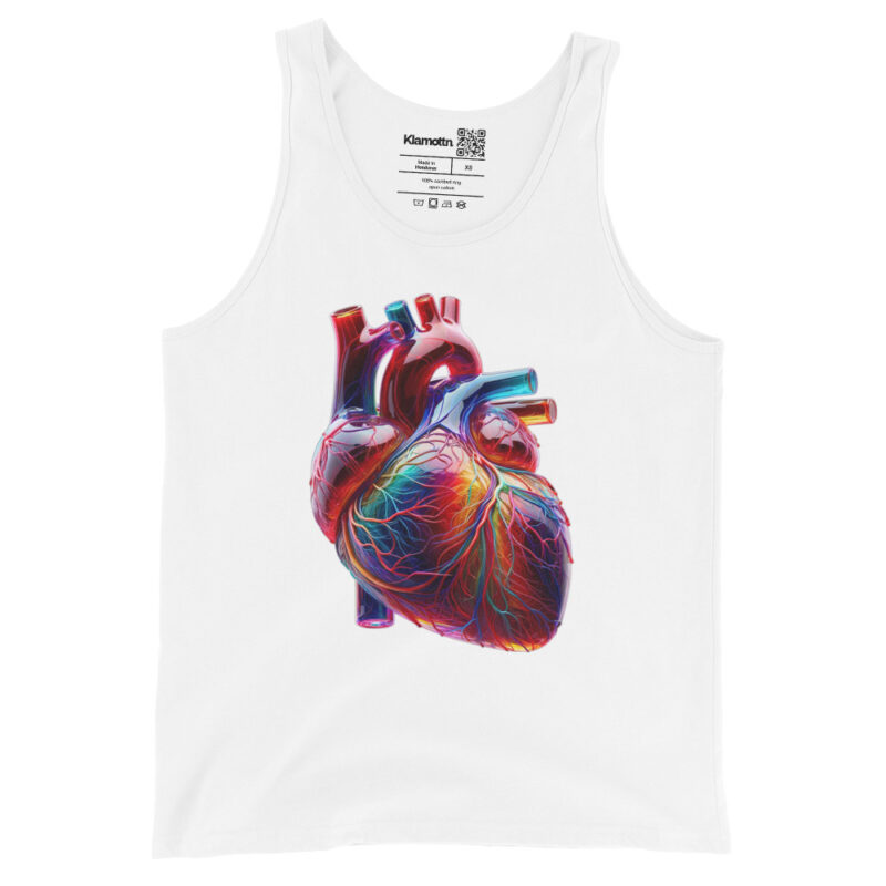 Glas Herz in Farbenpracht Unisex-Tank-Top – Tank Tops – klamottn.de