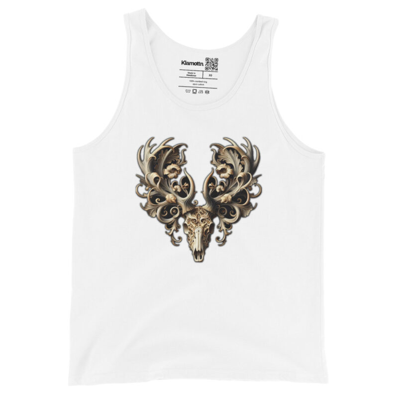 Ornamentaler Hirschschädel Unisex-Tank-Top – Tank Tops – klamottn.de
