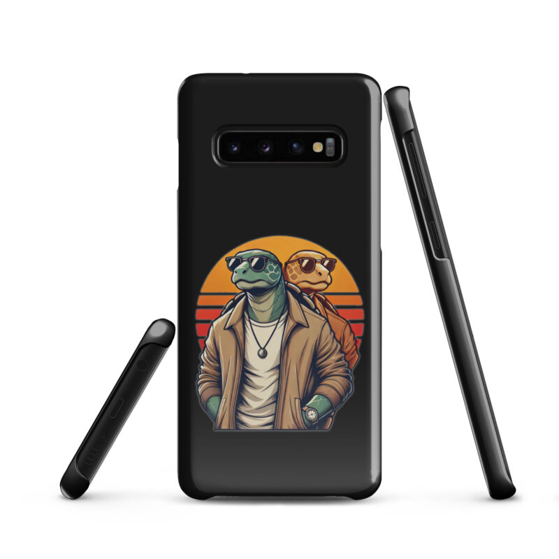 Schildkröten im Retro-Sunset-Style Snapcase Samsung®-Hülle – Accessoires – klamottn.de
