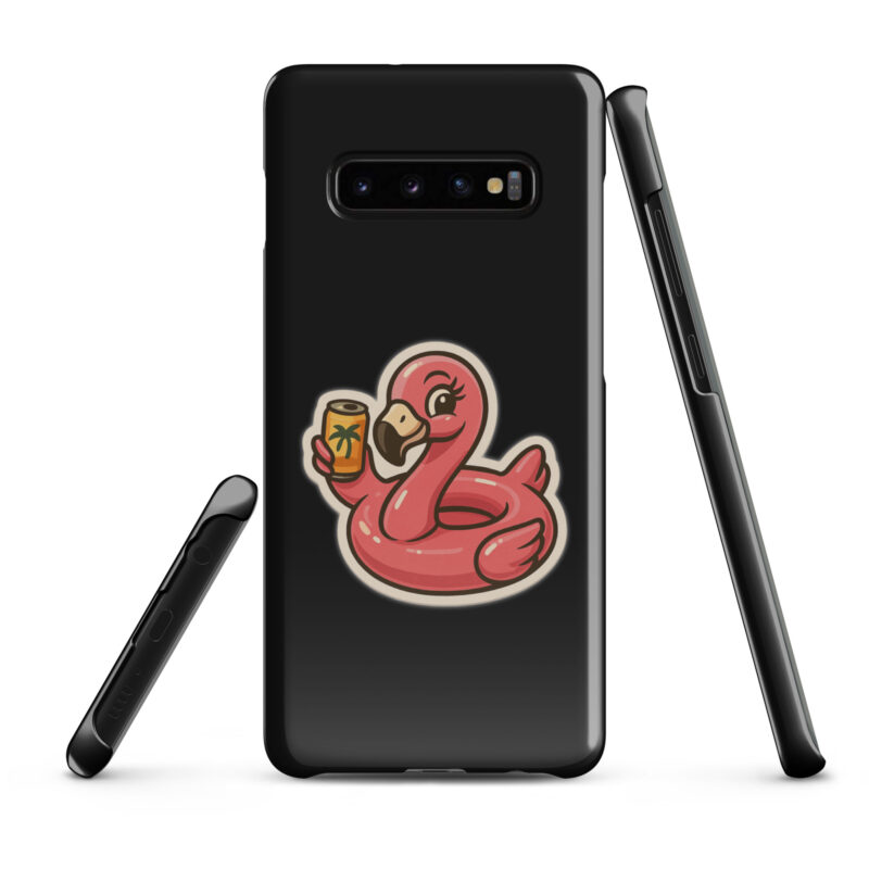 Flamingo mit Sommerdrink Snapcase Samsung®-Hülle – Accessoires – klamottn.de