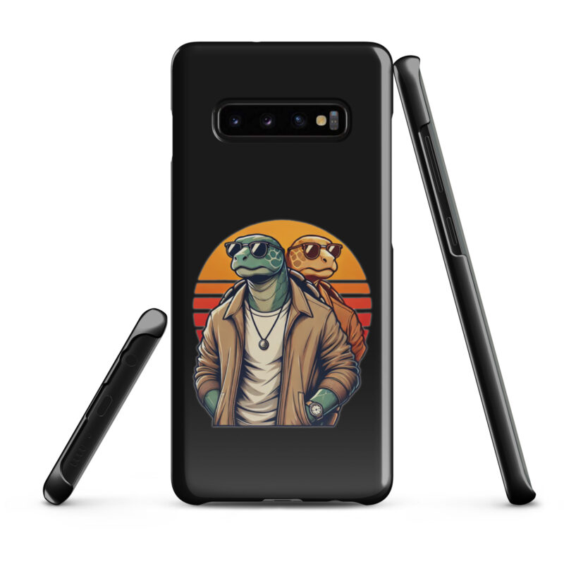 Schildkröten im Retro-Sunset-Style Snapcase Samsung®-Hülle – Accessoires – klamottn.de