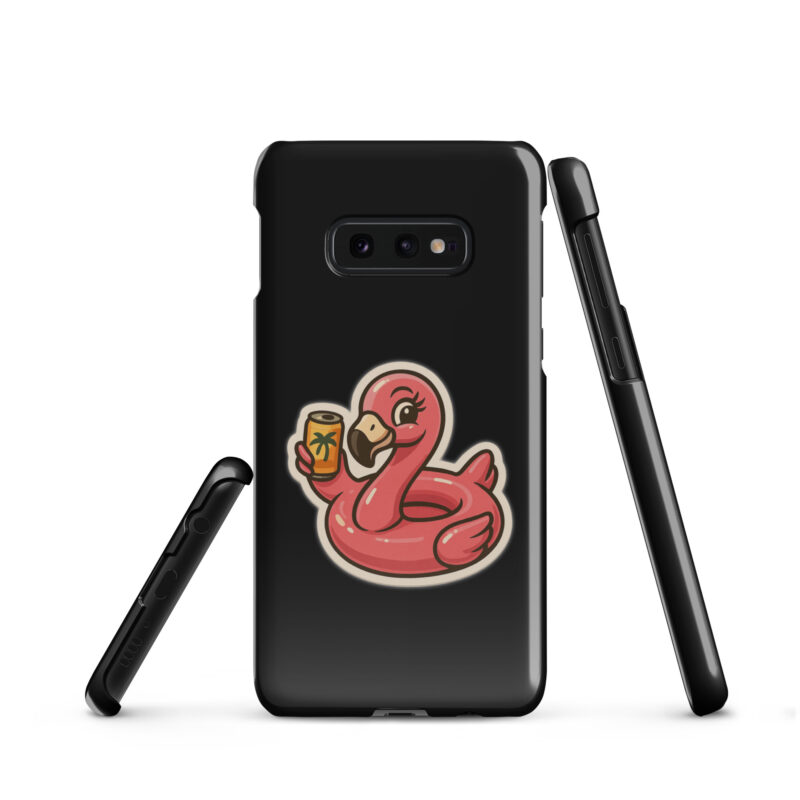 Flamingo mit Sommerdrink Snapcase Samsung®-Hülle – Accessoires – klamottn.de