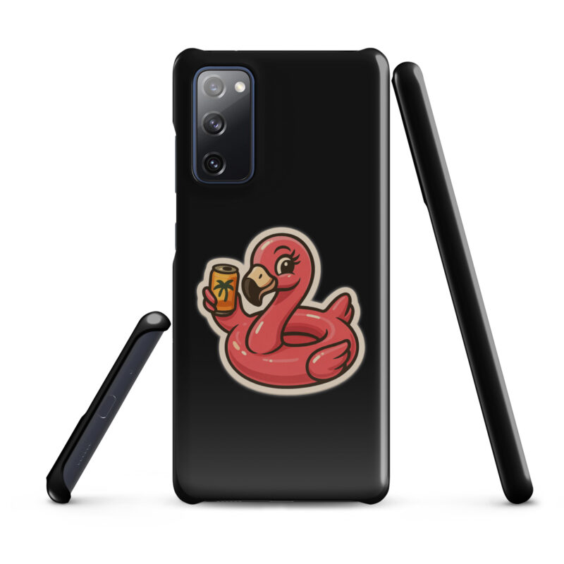 Flamingo mit Sommerdrink Snapcase Samsung®-Hülle – Accessoires – klamottn.de