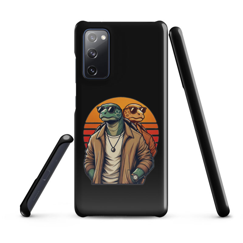 Schildkröten im Retro-Sunset-Style Snapcase Samsung®-Hülle – Accessoires – klamottn.de