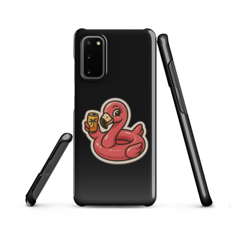 Flamingo mit Sommerdrink Snapcase Samsung®-Hülle – Accessoires – klamottn.de