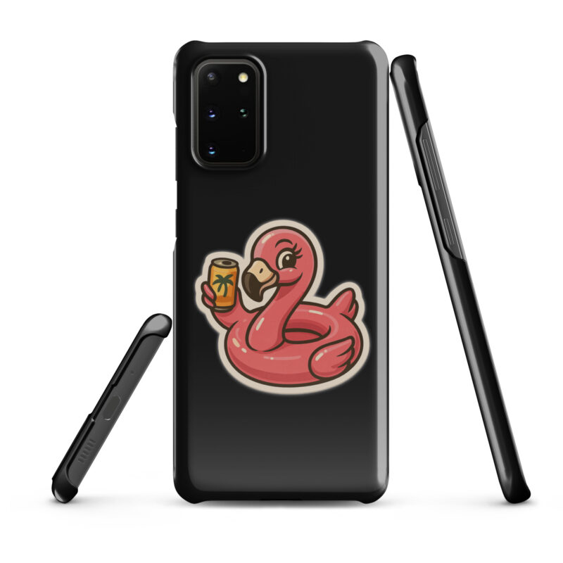 Flamingo mit Sommerdrink Snapcase Samsung®-Hülle – Accessoires – klamottn.de