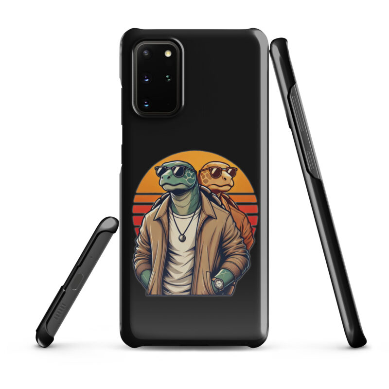 Schildkröten im Retro-Sunset-Style Snapcase Samsung®-Hülle – Accessoires – klamottn.de
