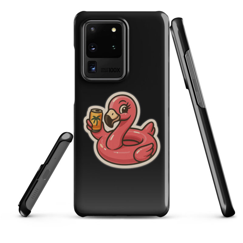 Flamingo mit Sommerdrink Snapcase Samsung®-Hülle – Accessoires – klamottn.de