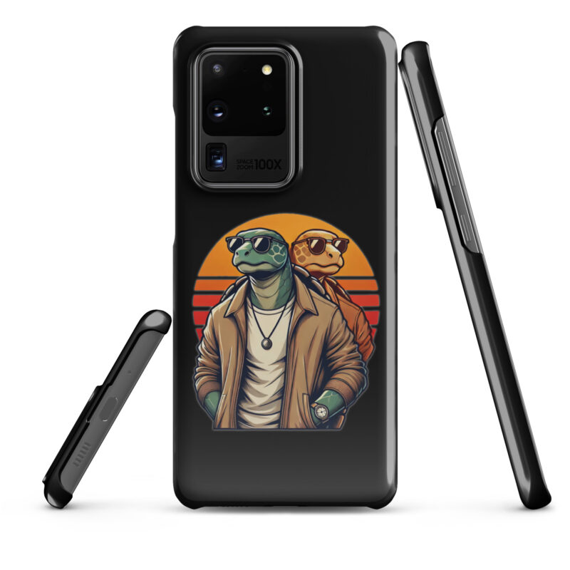 Schildkröten im Retro-Sunset-Style Snapcase Samsung®-Hülle – Accessoires – klamottn.de