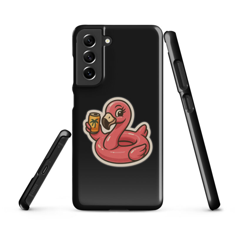 Flamingo mit Sommerdrink Snapcase Samsung®-Hülle – Accessoires – klamottn.de