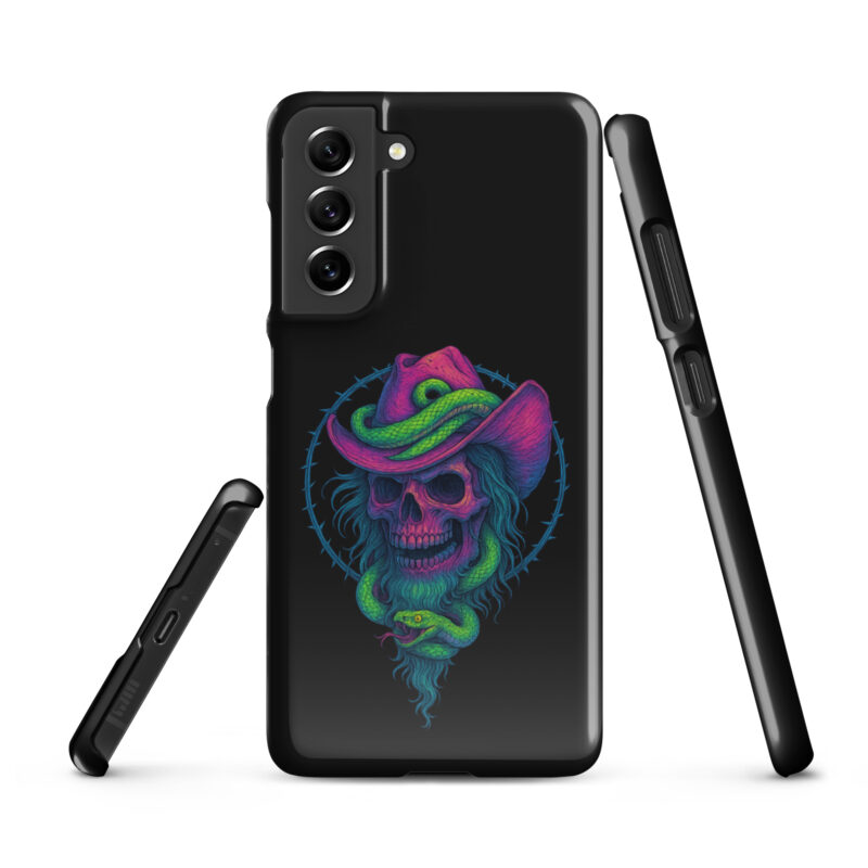 Schädelcowboy mit Schlange Snapcase Samsung®-Hülle – Accessoires – klamottn.de
